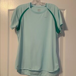 Nike Aqua and Teal Sports Tee